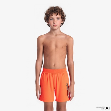  Nautica Erkek Çocuk Turuncu Standart Fit Mayo Şort