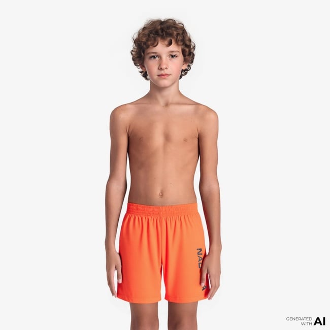  Nautica Erkek Çocuk Turuncu Standart Fit Mayo Şort