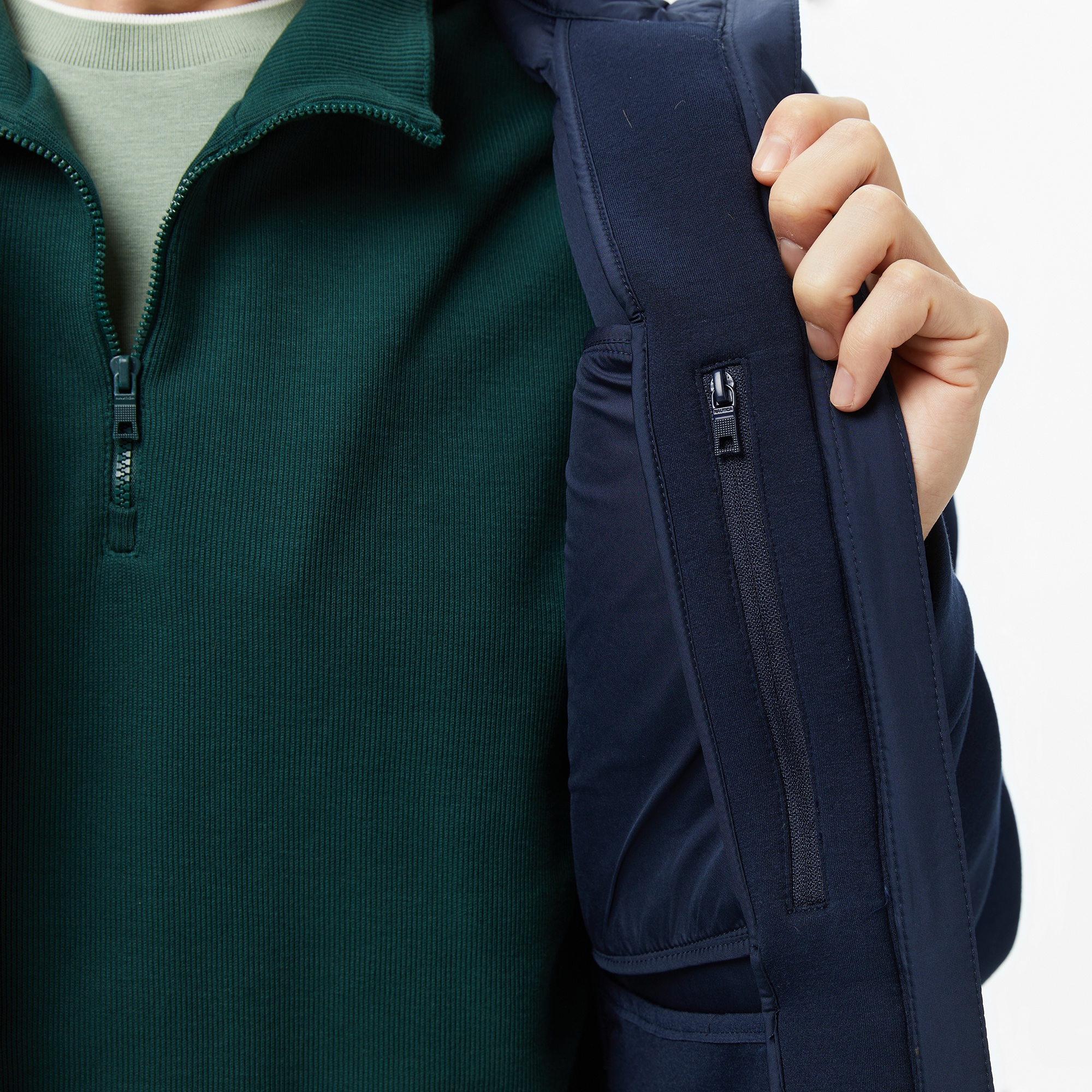 Nautica Erkek Lacivert Regular Fit Mont