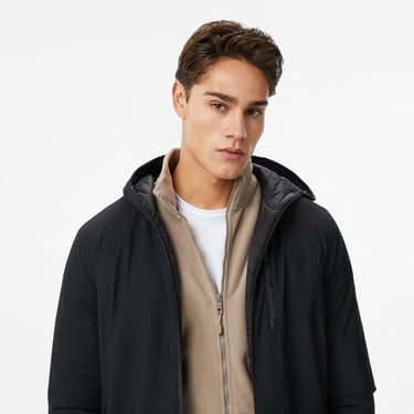  Nautica Erkek Siyah Regular Fit Çift Taraflı Mont