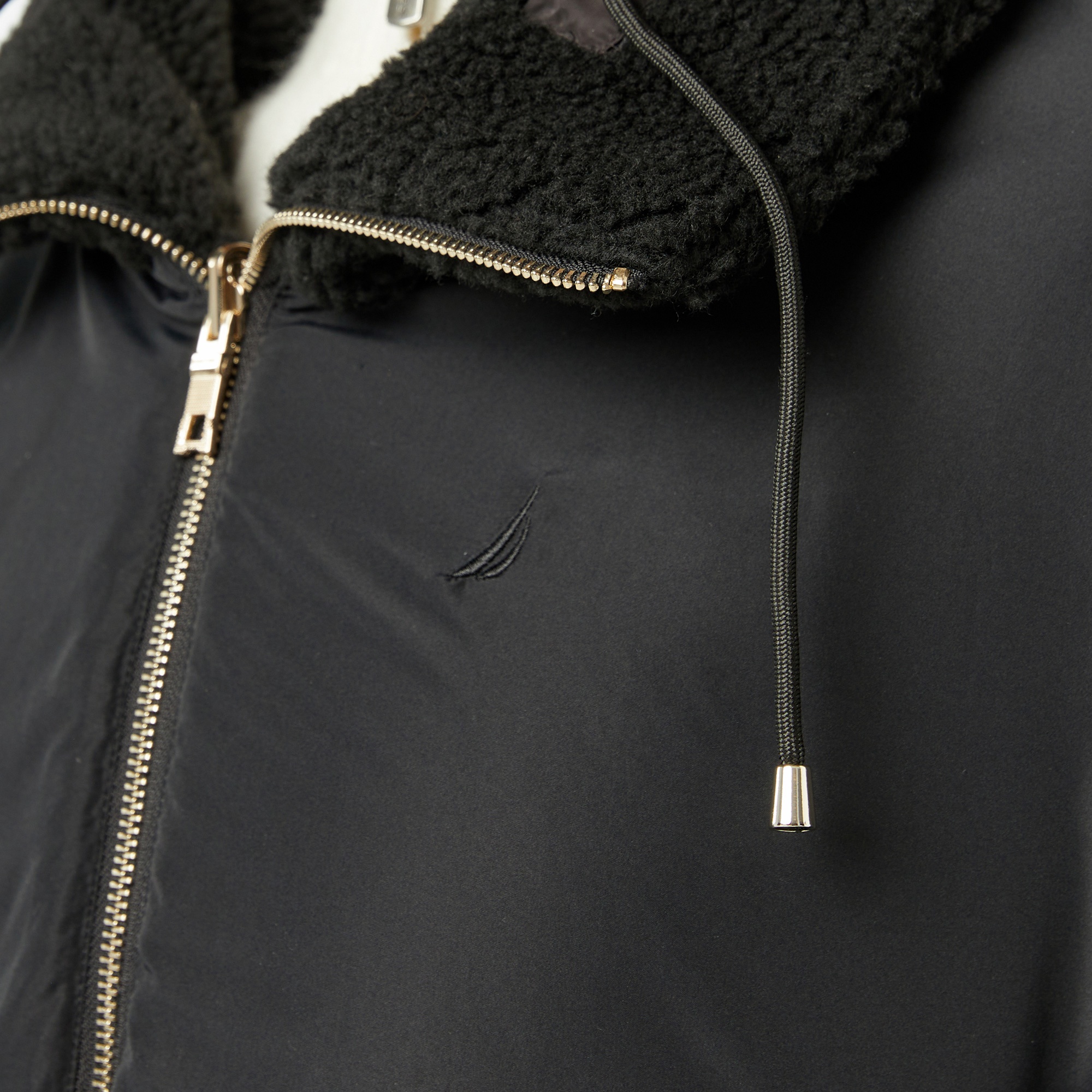 Nautica Kadın Siyah Regular Fit Çift Taraflı Mont