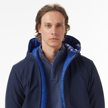  Nautica Erkek Lacivert Regular Fit Çift Taraflı Mont