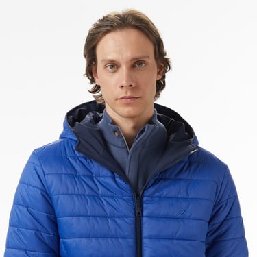  Nautica Erkek Lacivert Regular Fit Çift Taraflı Mont