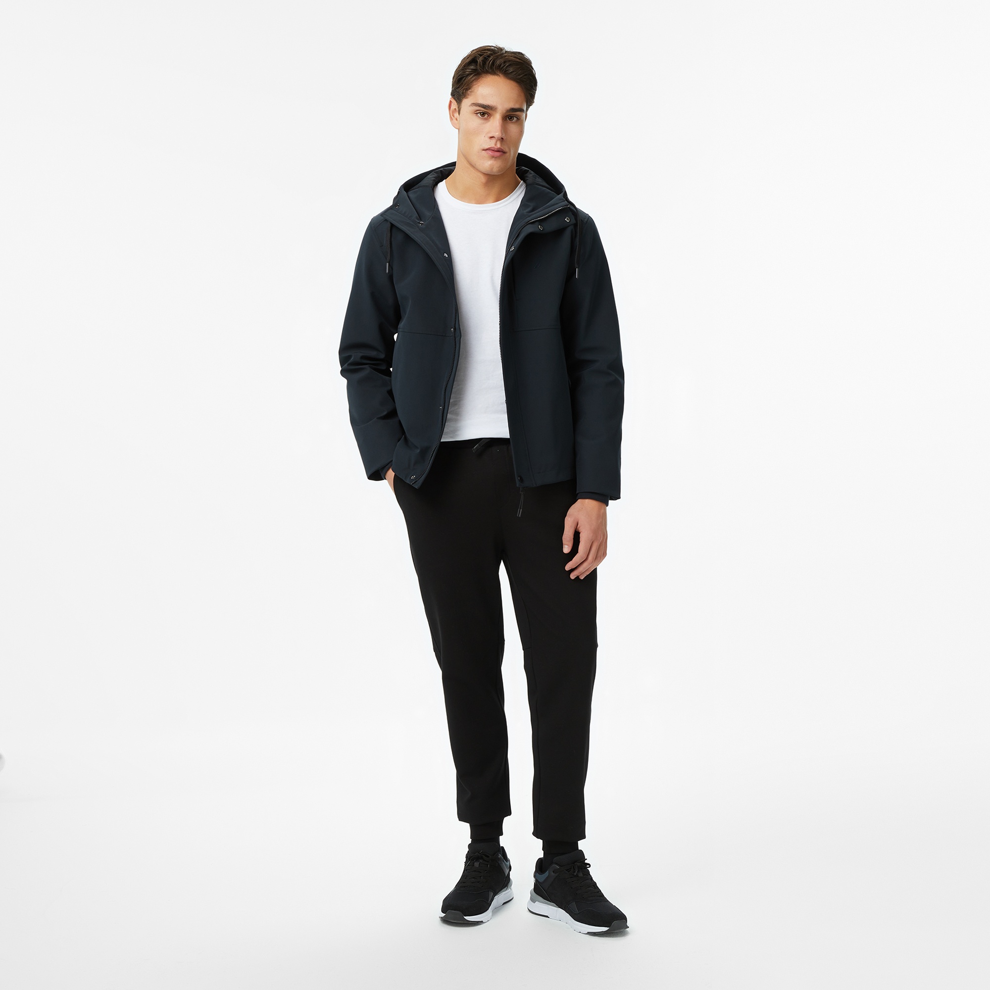 Nautica Erkek Siyah Regular Fit Mont