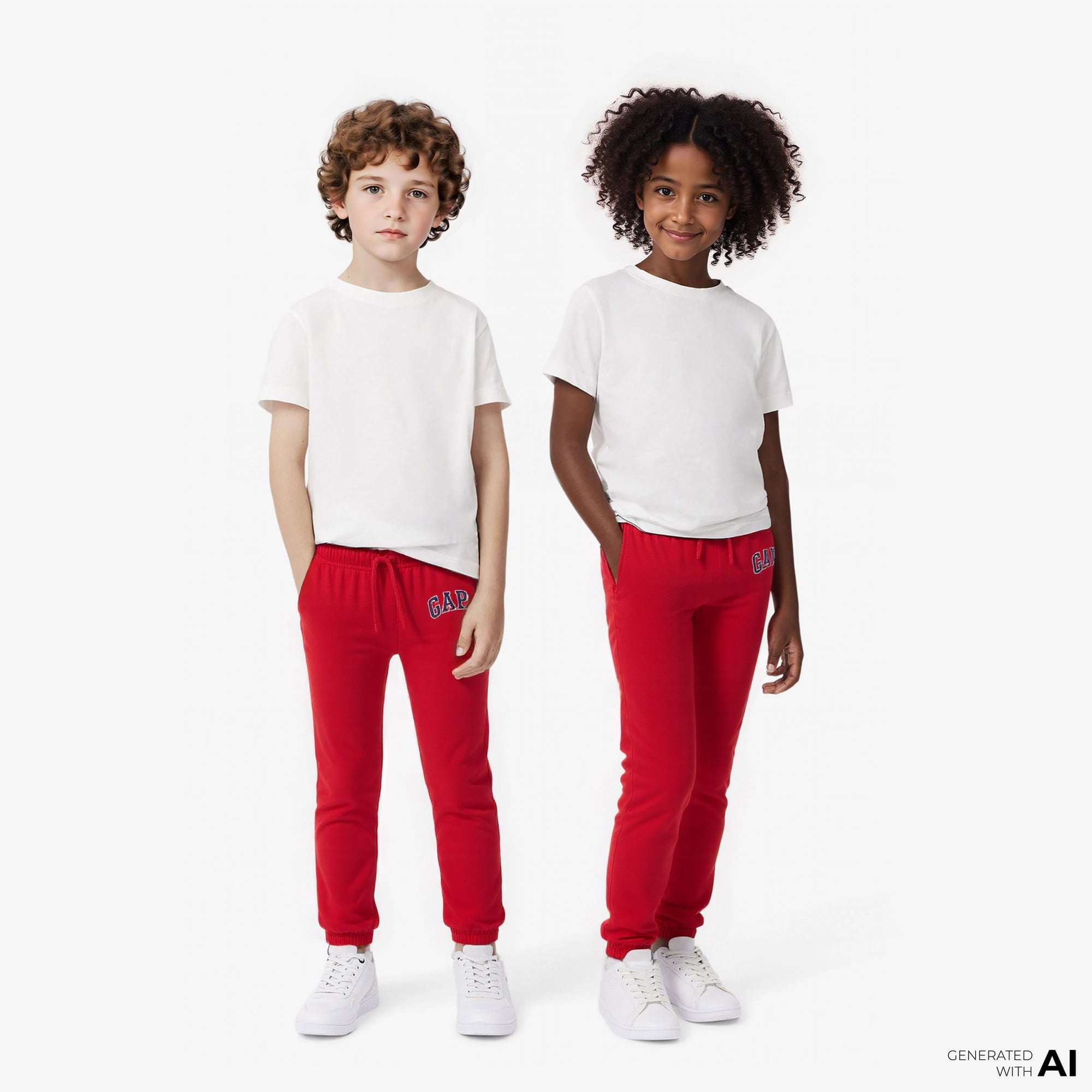 Gap V-Logo Bebek Kırmızı Eşofman Altı