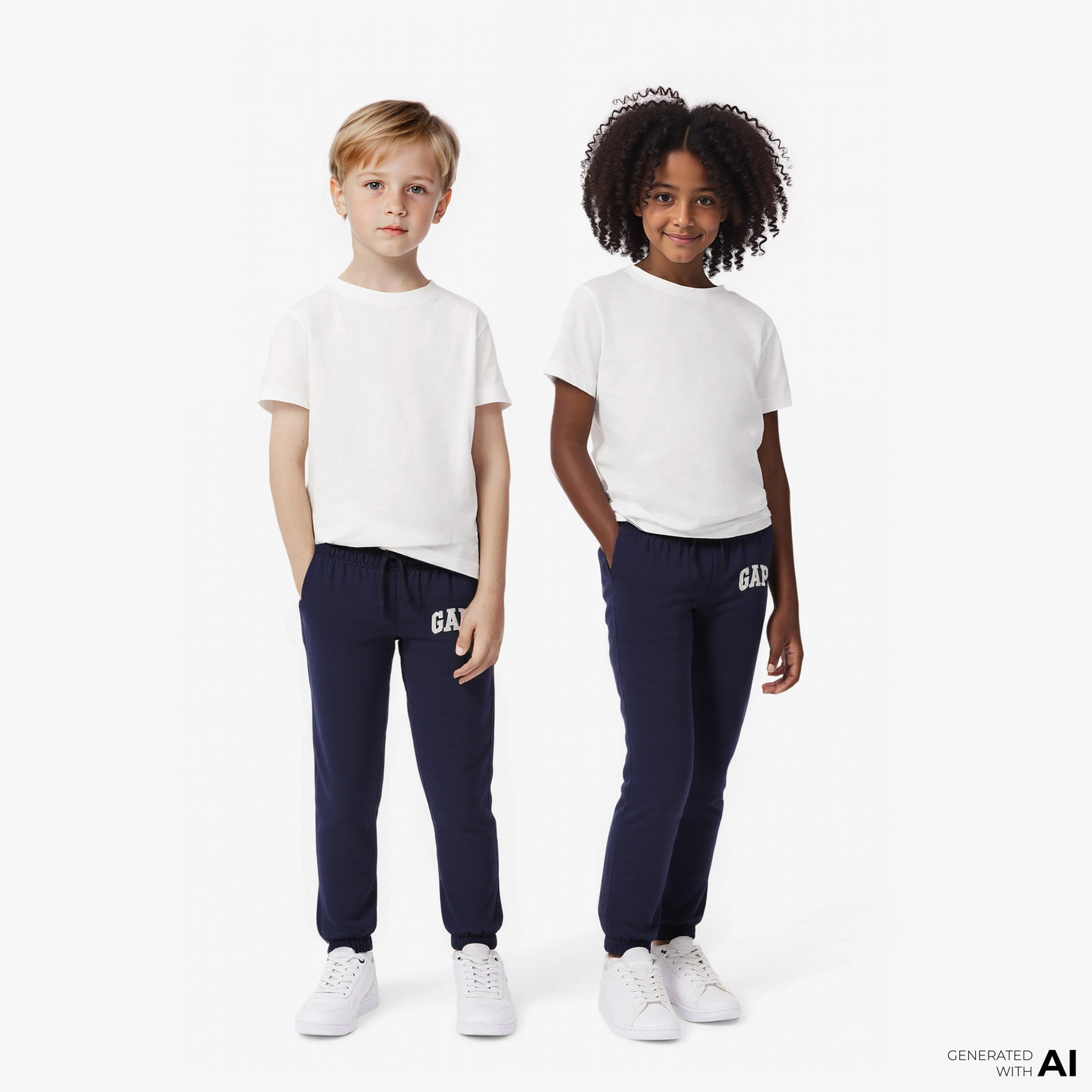 Gap V-Logo Bebek Lacivert Eşofman Altı