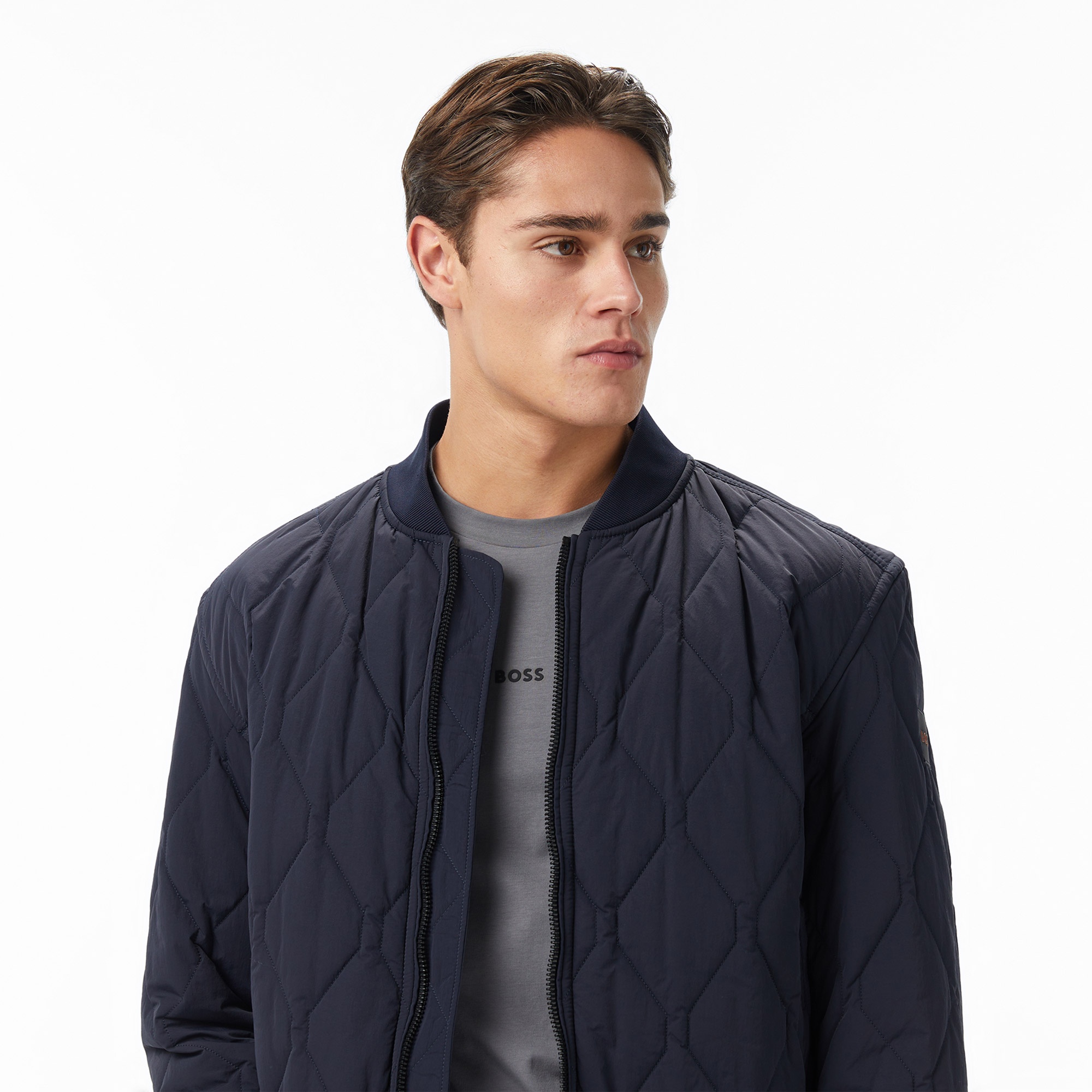 Boss Osnape Erkek Lacivert Mont