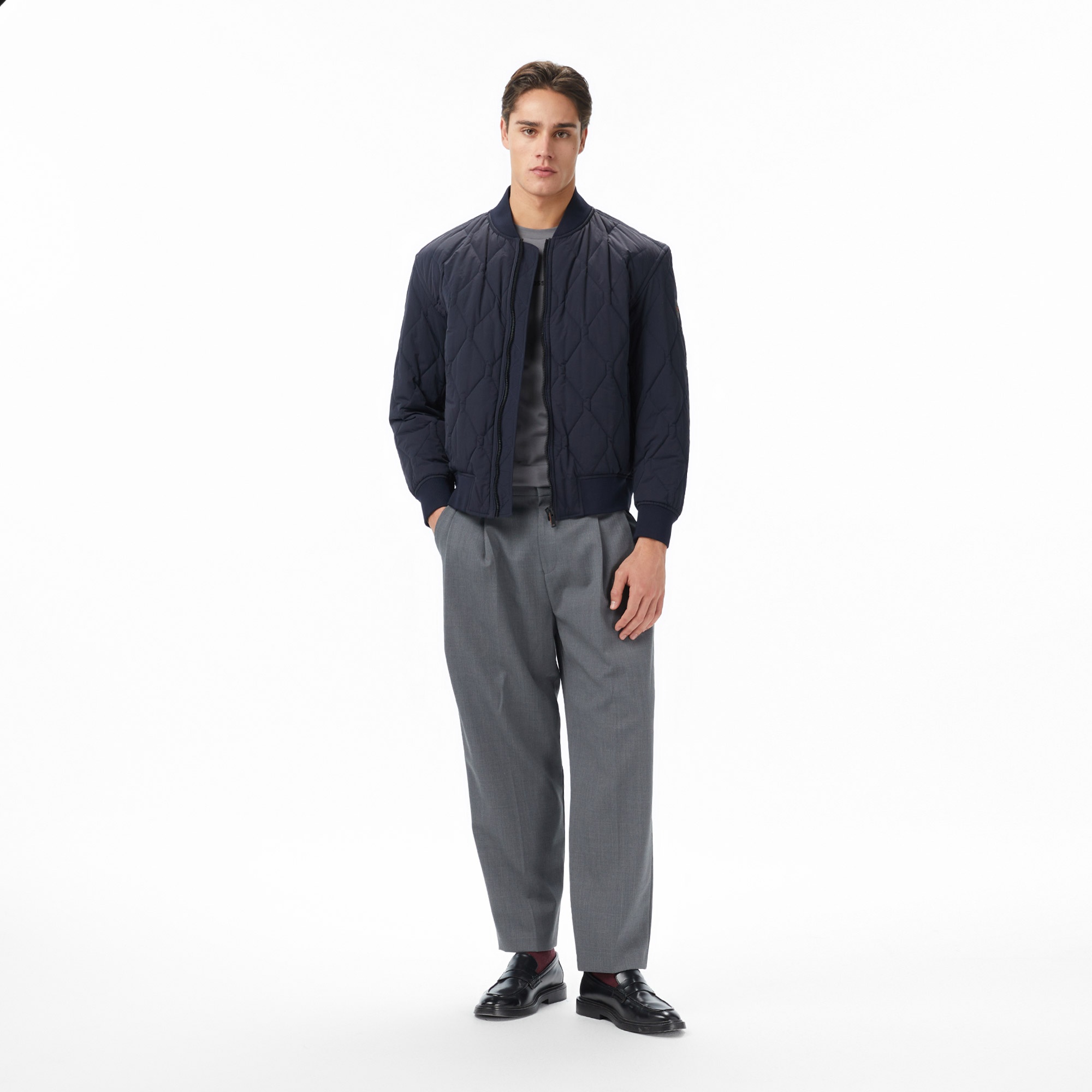 Boss Osnape Erkek Lacivert Mont