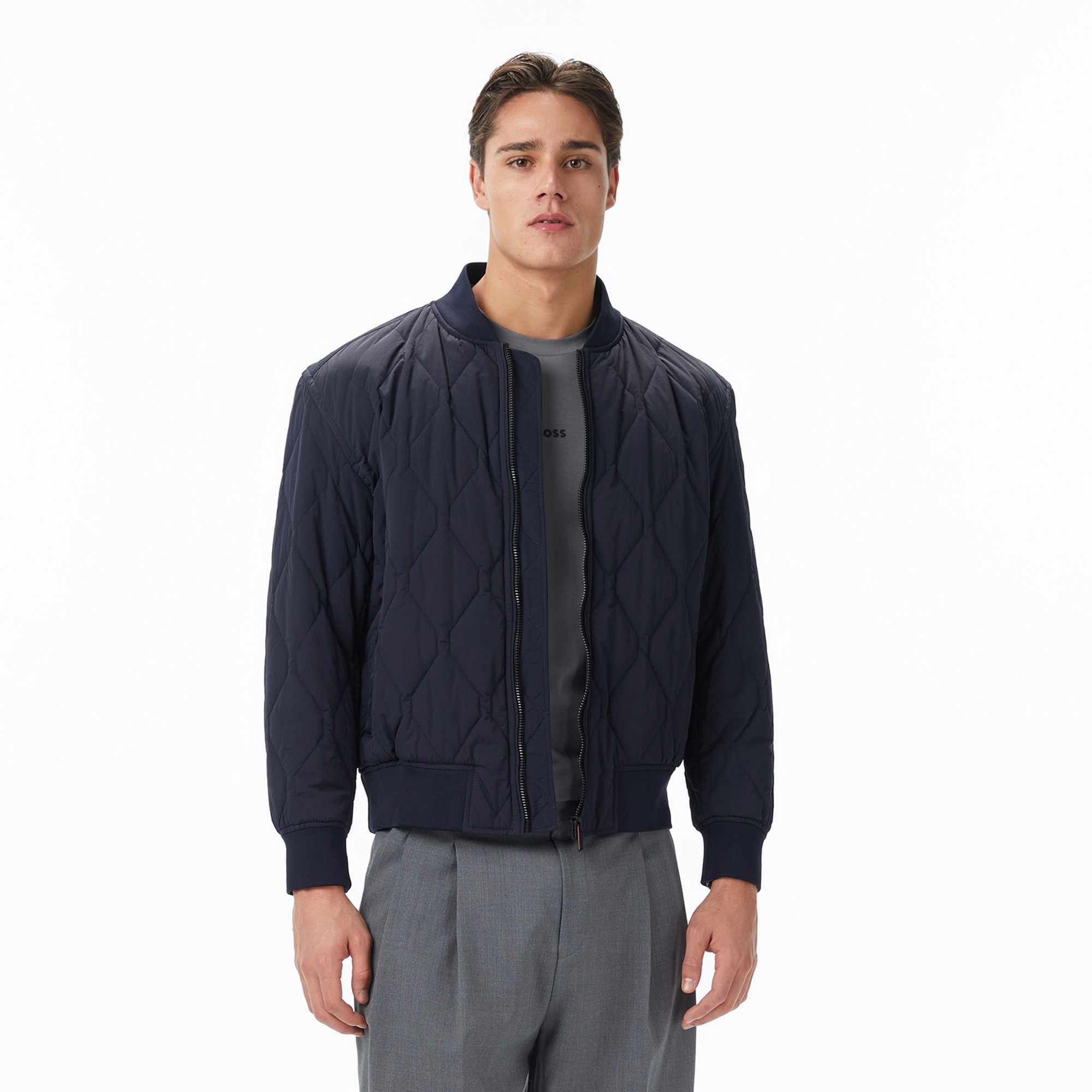 Boss Osnape Erkek Lacivert Mont