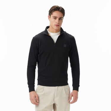  Boss Zetrust Erkek Siyah Sweatshirt