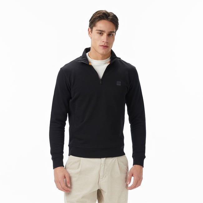  Boss Zetrust Erkek Siyah Sweatshirt