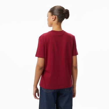  Calvin Klein Logo Classic   Kadın Kırmızı T-Shirt