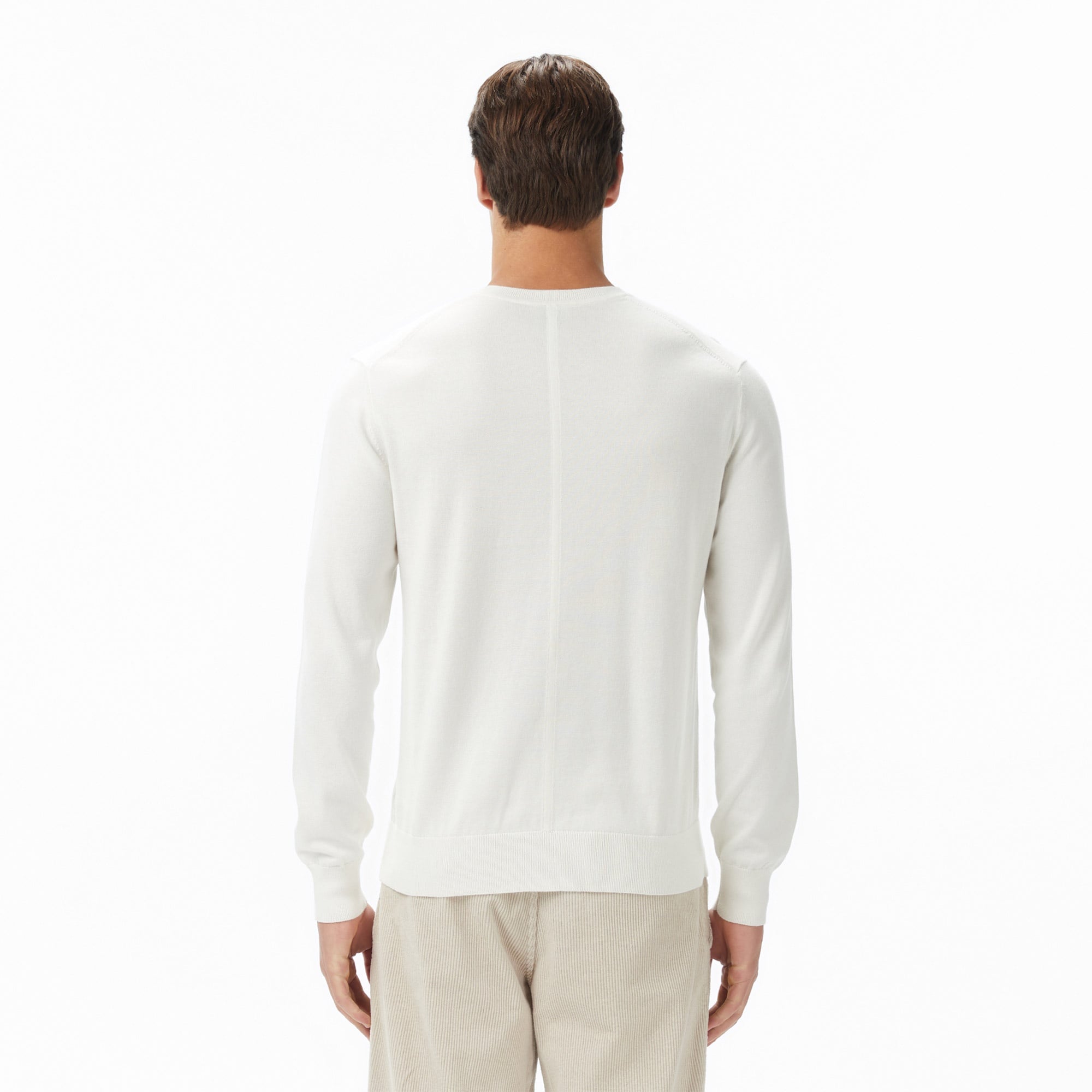 Calvin Klein Supima Cotton Crew Erkek Beyaz Triko