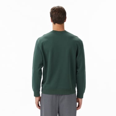  Calvin Klein Terry Monogram Erkek Yeşil Sweatshirt