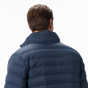  Calvin Klein Nylon Hooded Puffer Erkek Mavi Ceket