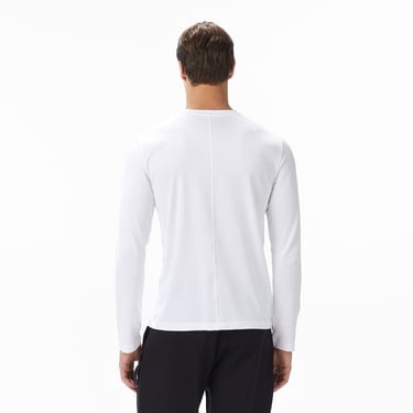  Calvin Klein Erkek Uzun Kollu Beyaz T-Shirt