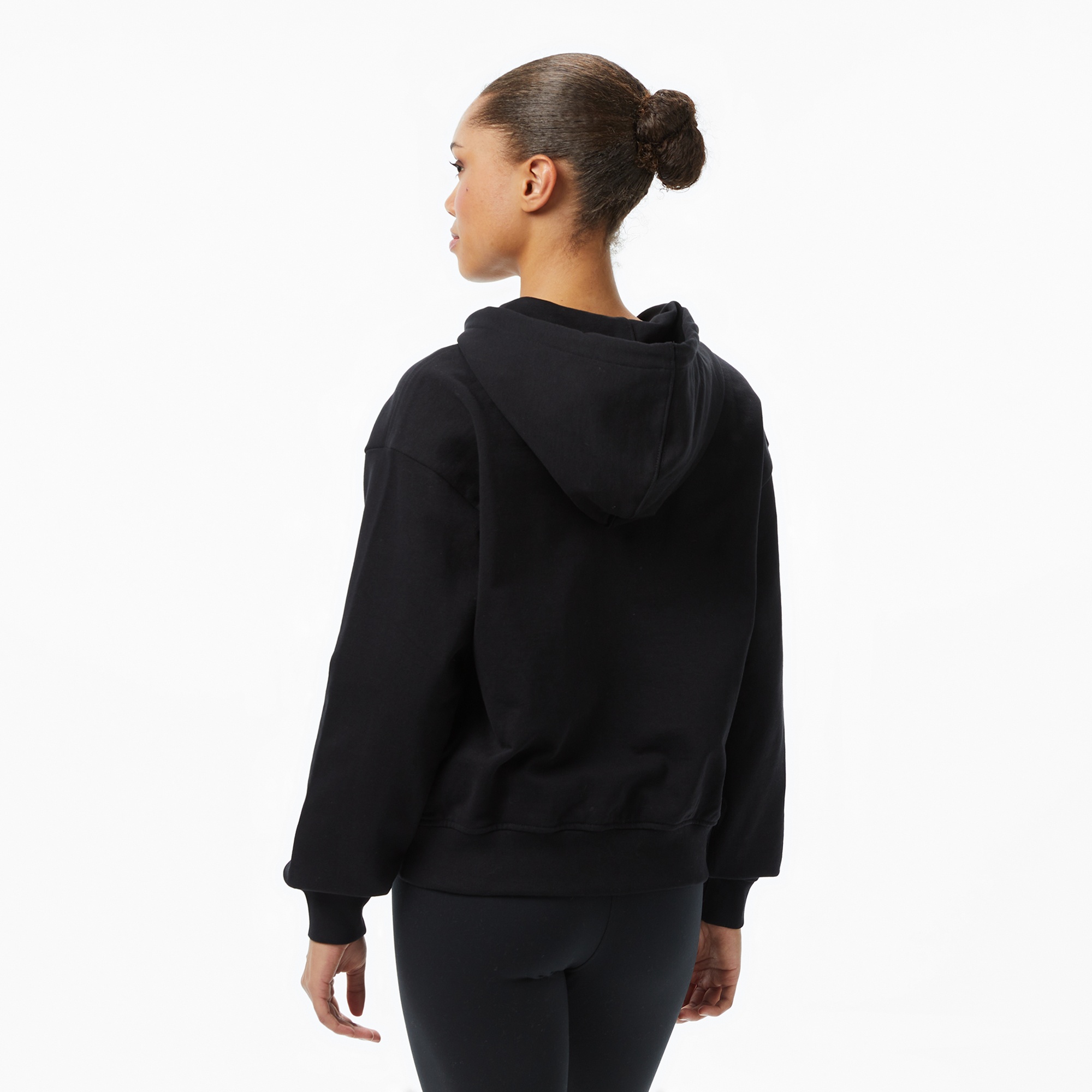 Calvin Klein Monologo French Terry Kadın Siyah Sweatshirt