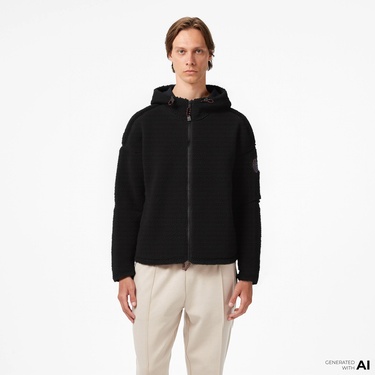  Napapijri T-Tires Fzh Erkek Siyah Polar Ceket