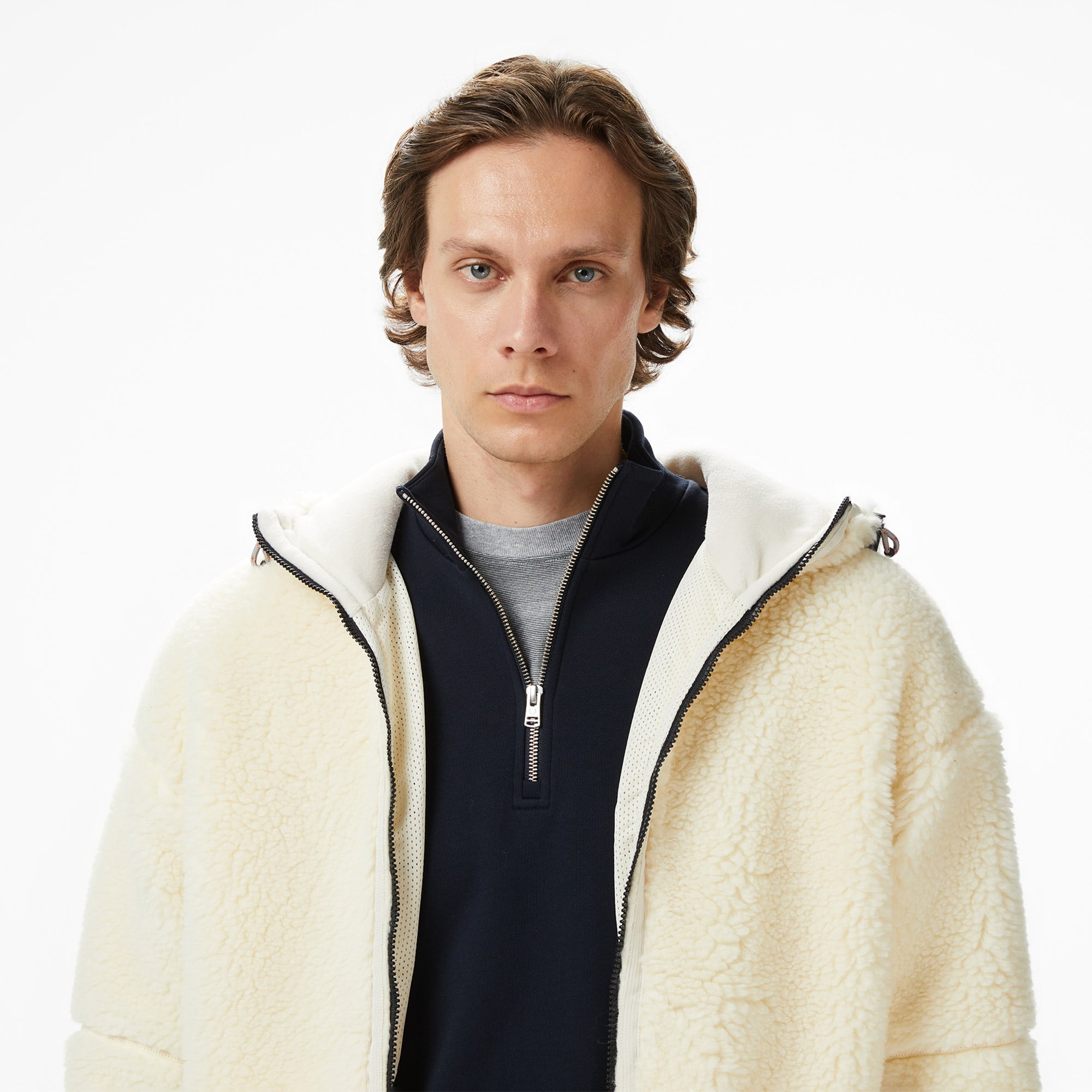 Napapijri T-Tires Fzh Erkek Krem Polar Ceket