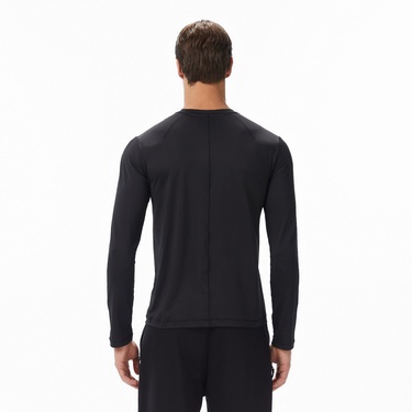  Calvin Klein Erkek Uzun Kollu Siyah T-Shirt