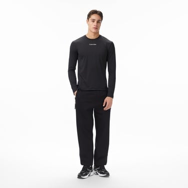  Calvin Klein Erkek Uzun Kollu Siyah T-Shirt