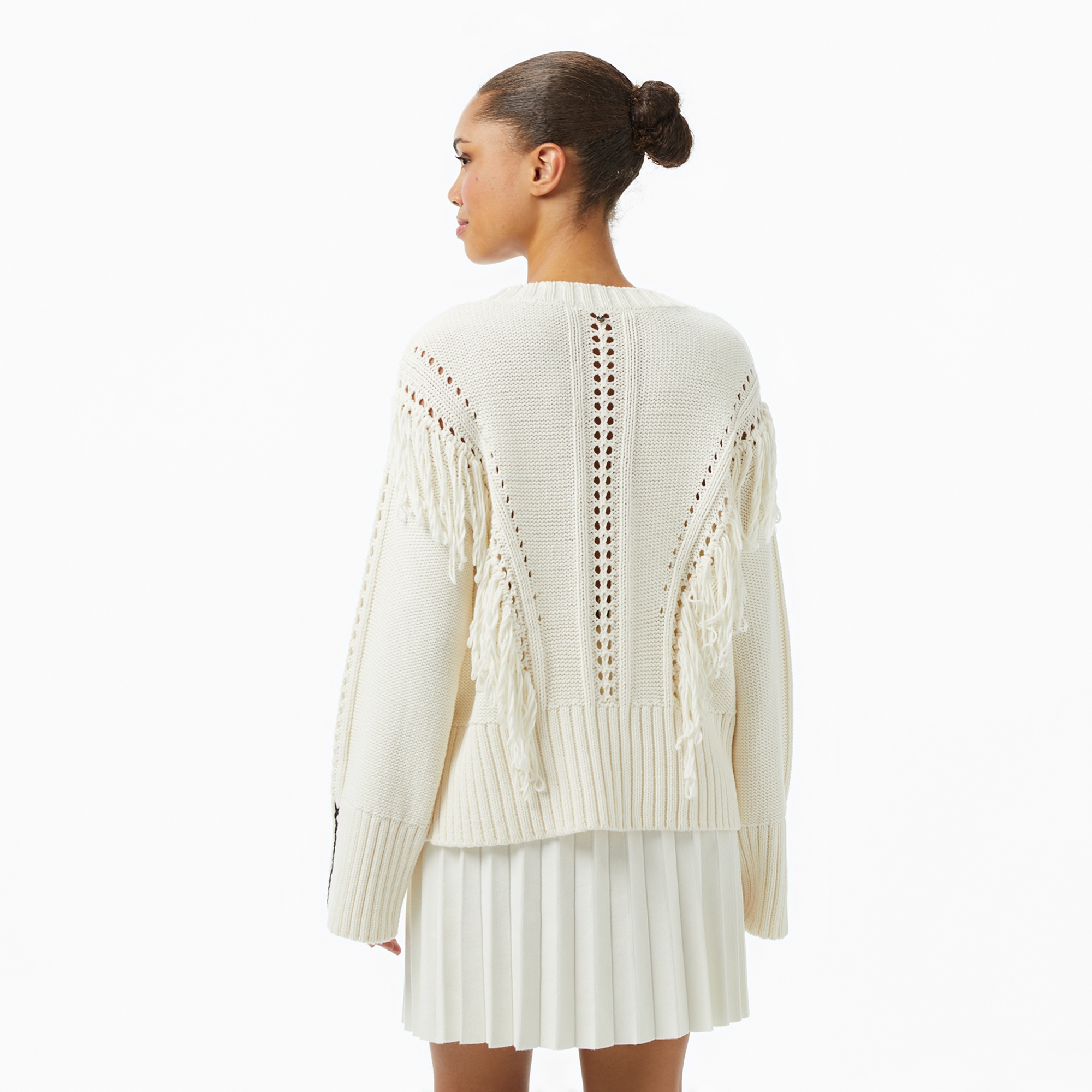 Boss Fitto Kadın Beyaz Triko