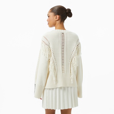  Boss Fitto Kadın Beyaz Triko