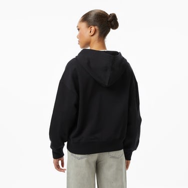  Calvin Klein Logo French Terry Kadın Siyah Sweatshirt