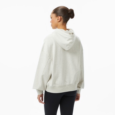  Calvin Klein Logo French Terry Kadın Gri Sweatshirt