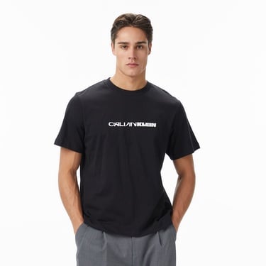  Calvin Klein Stack Graphic  Erkek Siyah T-Shirt