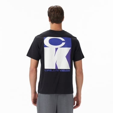  Calvin Klein Stack Graphic  Erkek Siyah T-Shirt