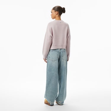  Boss Slouchy Pleated Kadın Mavi Jean