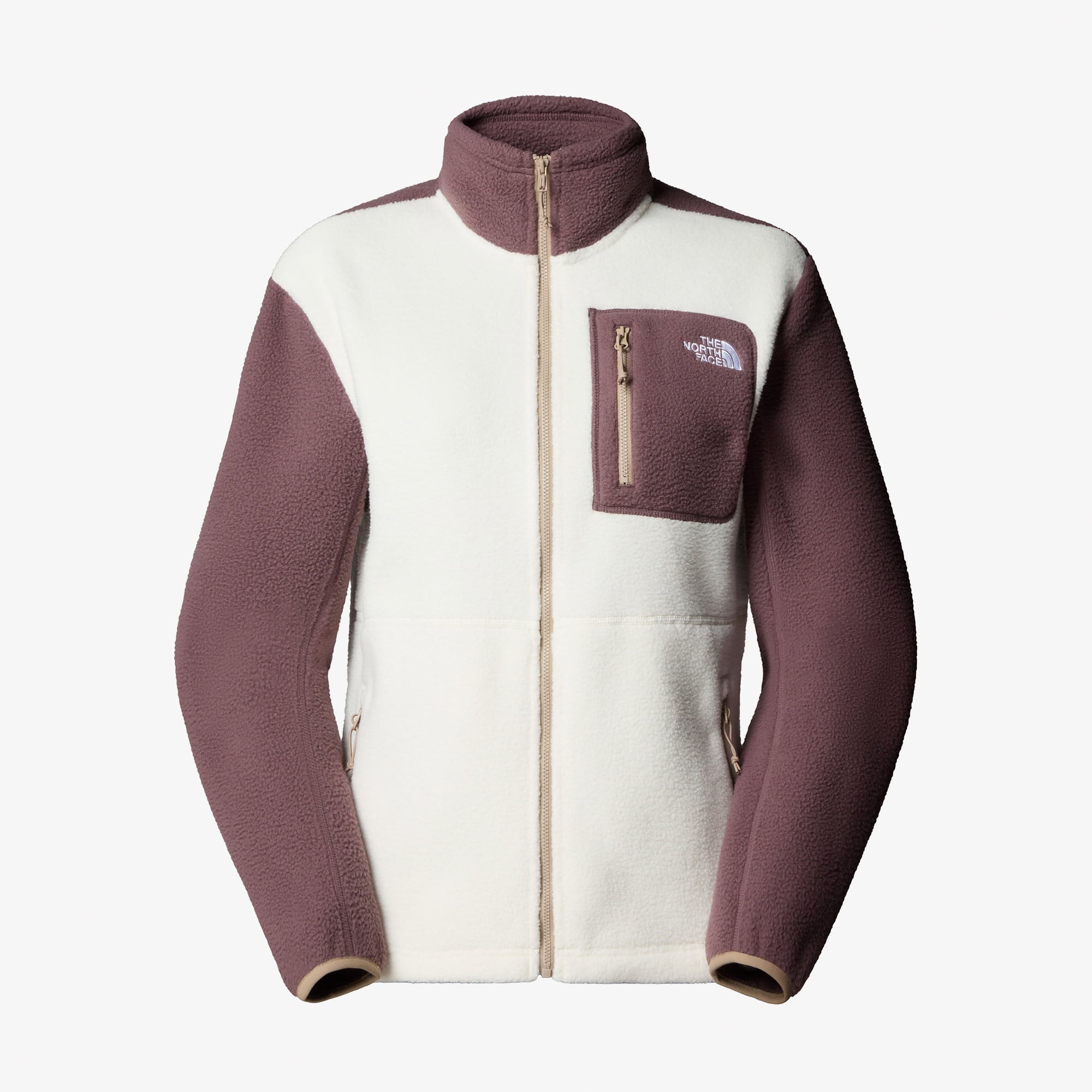 The North Face Yumiori Full Zip Kadın Beyaz/Mor Polar Mont