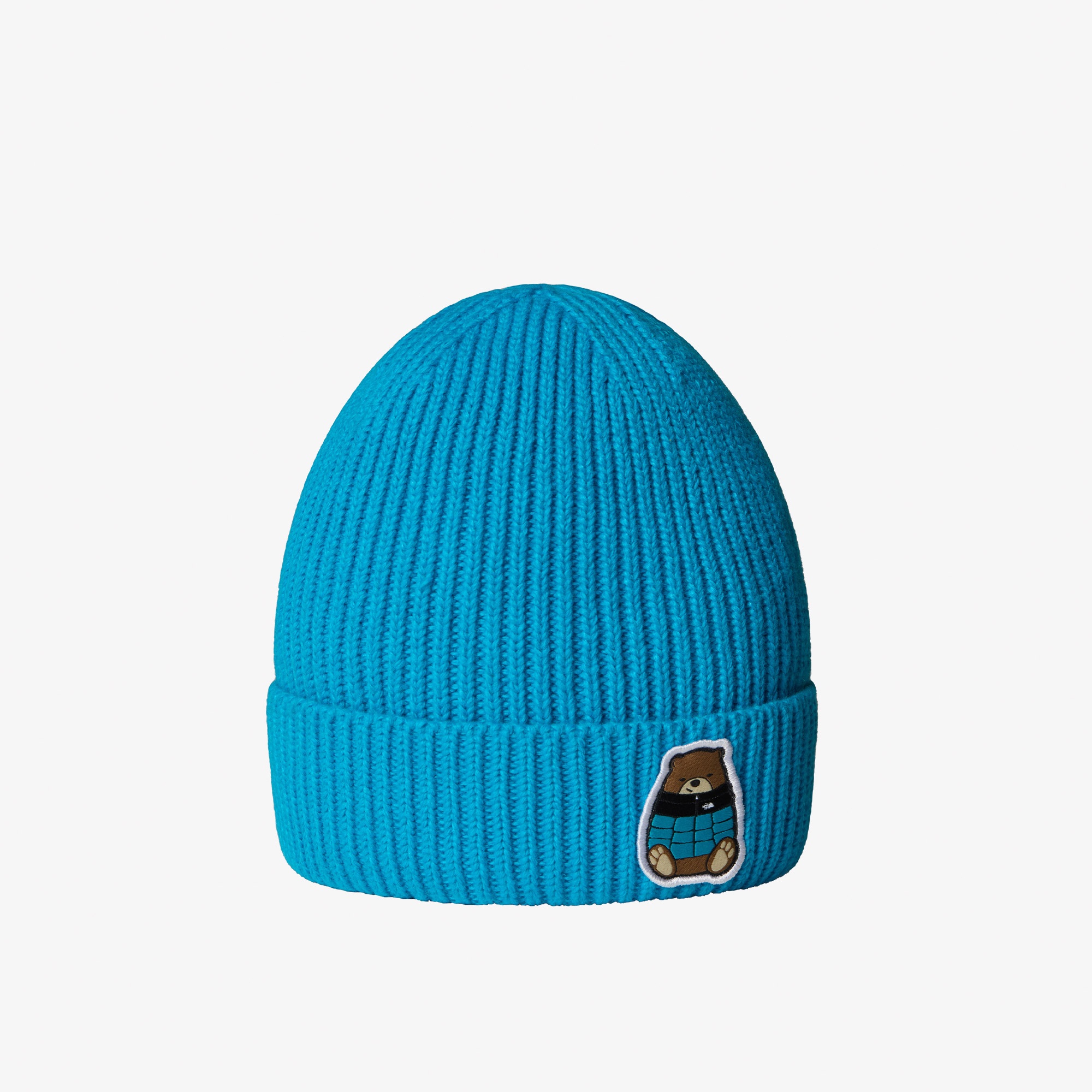 The North Face Logo Box Cuffed Çocuk Mavi Bere