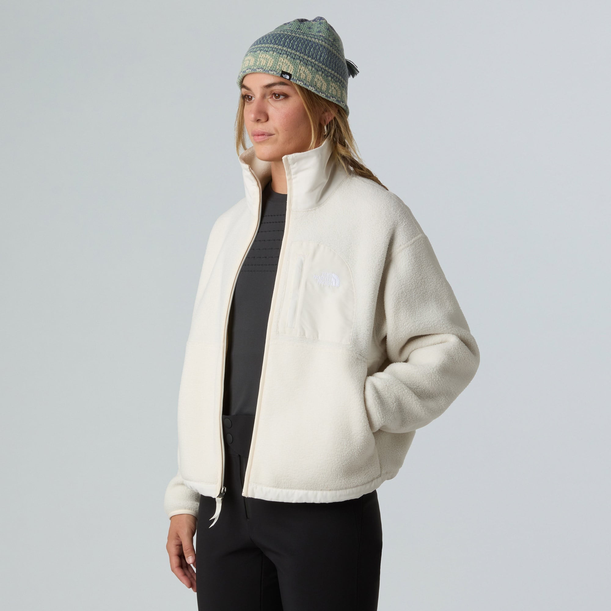 The North Face Yumiori Off-Peak Full Zip Kadın Beyaz Polar Mont