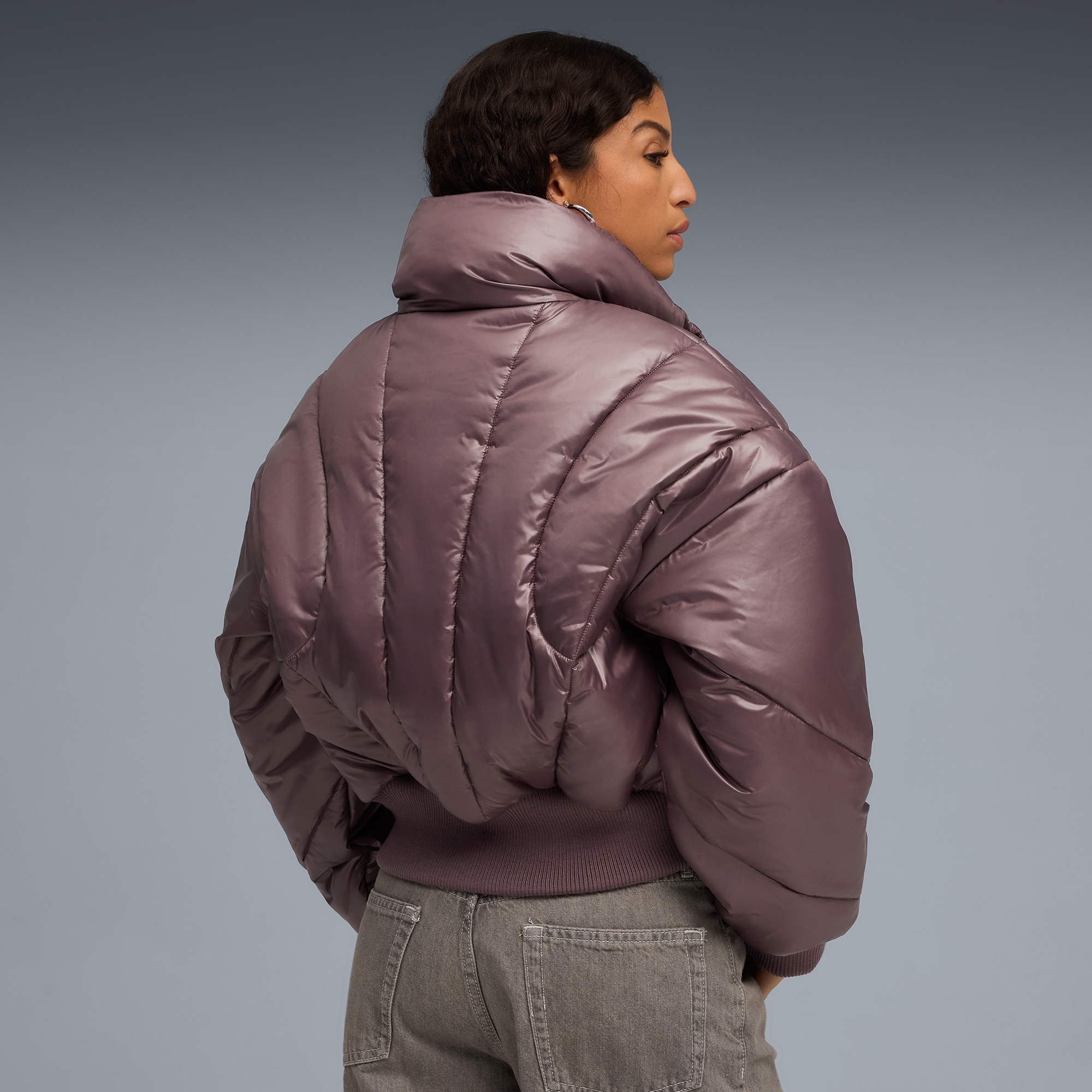 Puma Dare To Puffer  Kadın Bordo Ceket