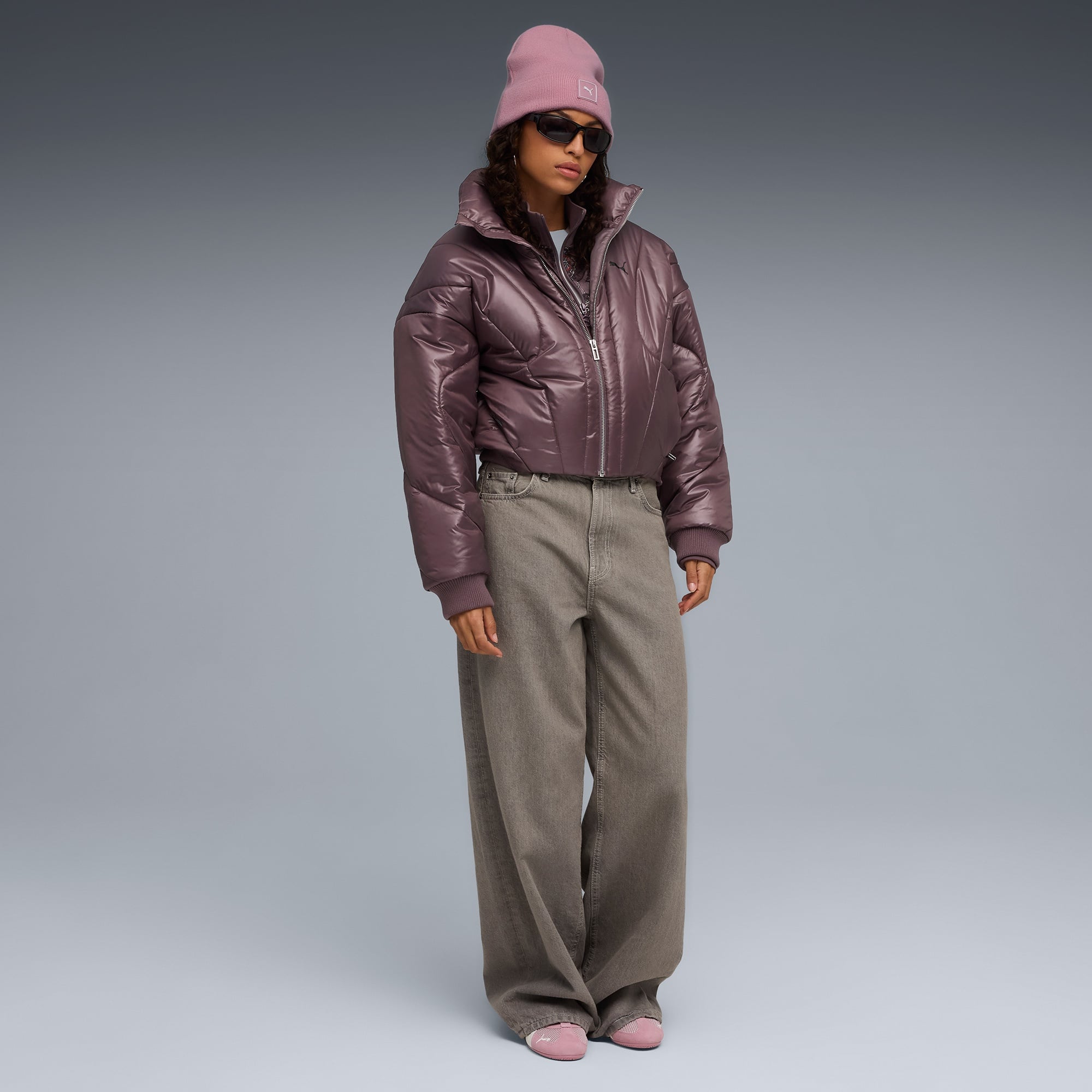 Puma Dare To Puffer  Kadın Bordo Ceket