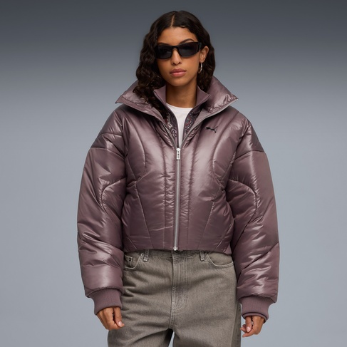  Puma Dare To Puffer  Kadın Bordo Ceket