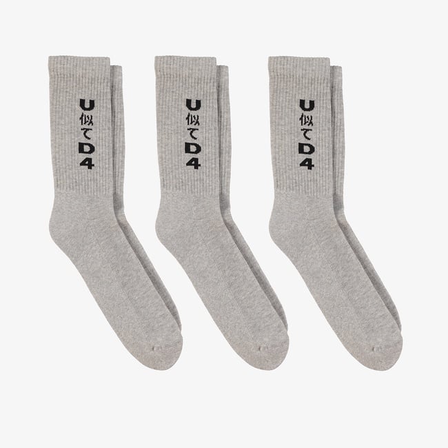  UNITED4 Classic Erkek Gri Çorap