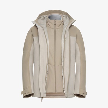  Jack Wolfskin Wild Places 3in4 Kadın Krem Ceket