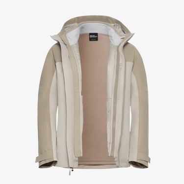  Jack Wolfskin Wild Places 3in4 Kadın Krem Ceket