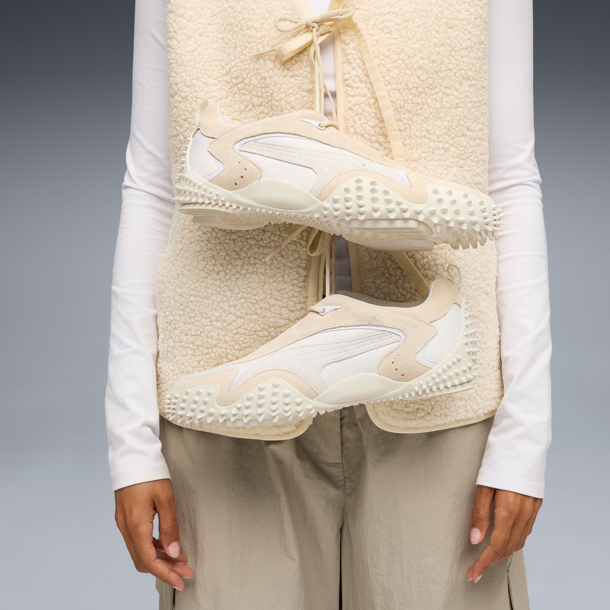 Puma Mostro XC Prime Unisex Krem Spor Ayakkabı