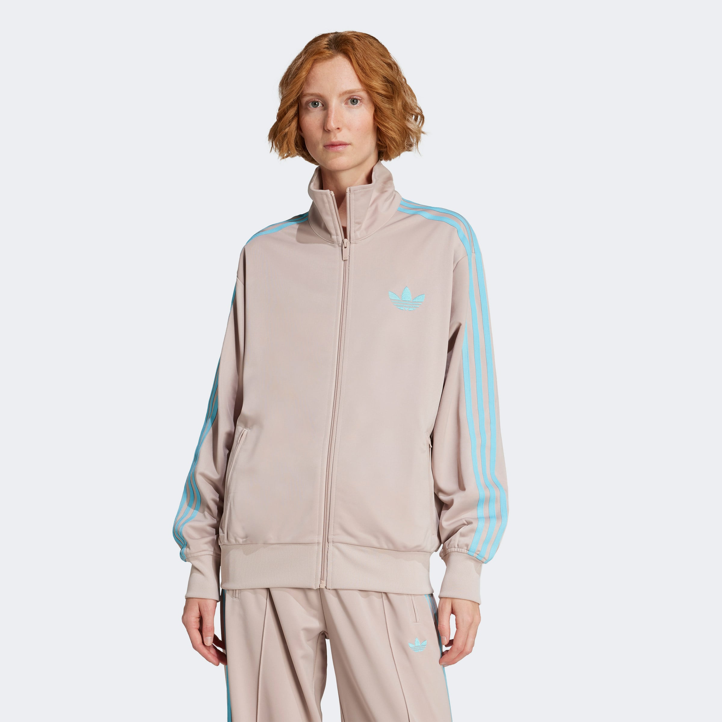  adidas Firebird Tt Kadın Krem Sweatshirt