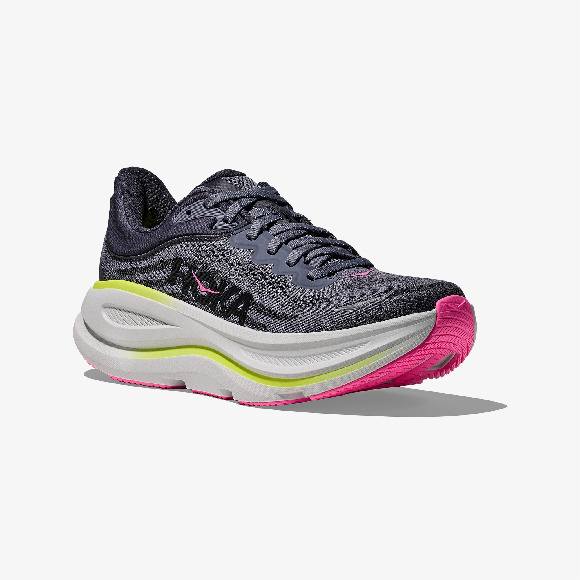 Hoka Bondi 9 Kadın Gri Koşu Ayakkabısı