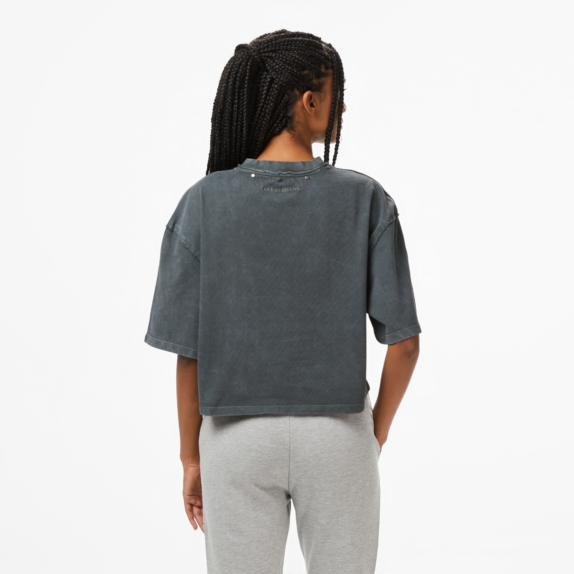 Les Benjamins Essentials 308 Kadın Gri T-Shirt