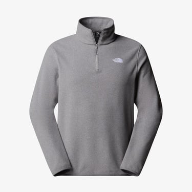 The North Face Glacier 1/4 Zip Erkek Gri Polar