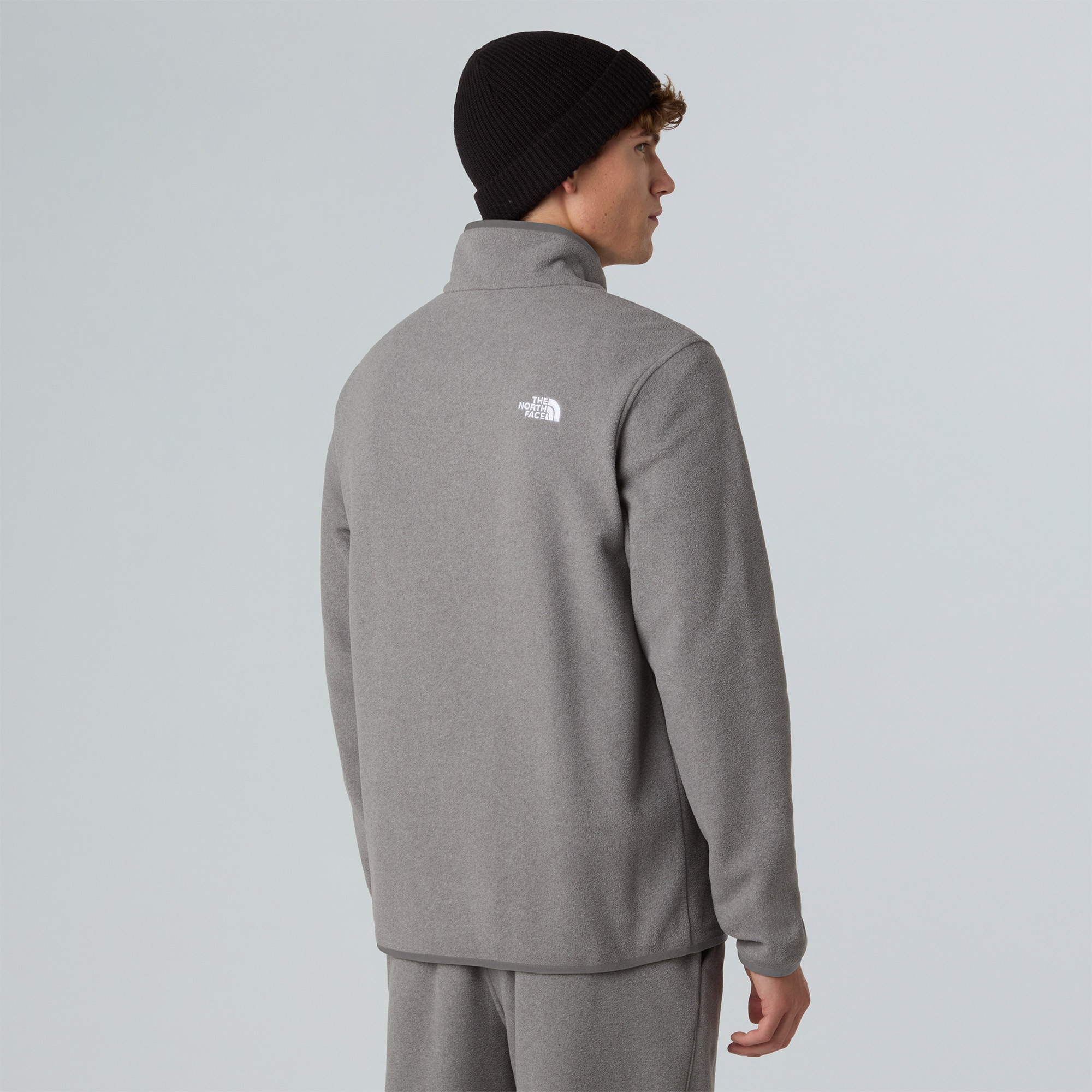The North Face Glacier 1/4 Zip Erkek Gri Polar