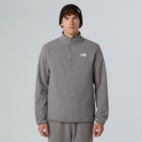  The North Face Glacier 1/4 Zip Erkek Gri Polar