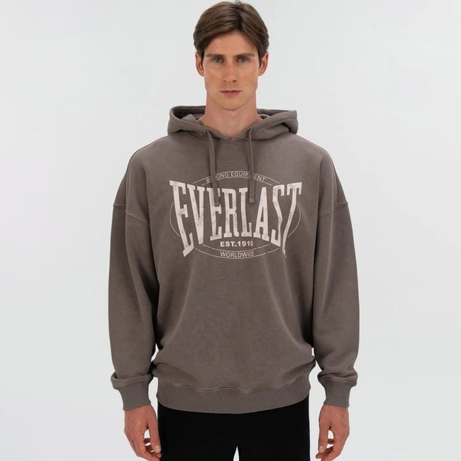  Everlast Authentic Boxing Oversize Erkek Gri Sweatshirt