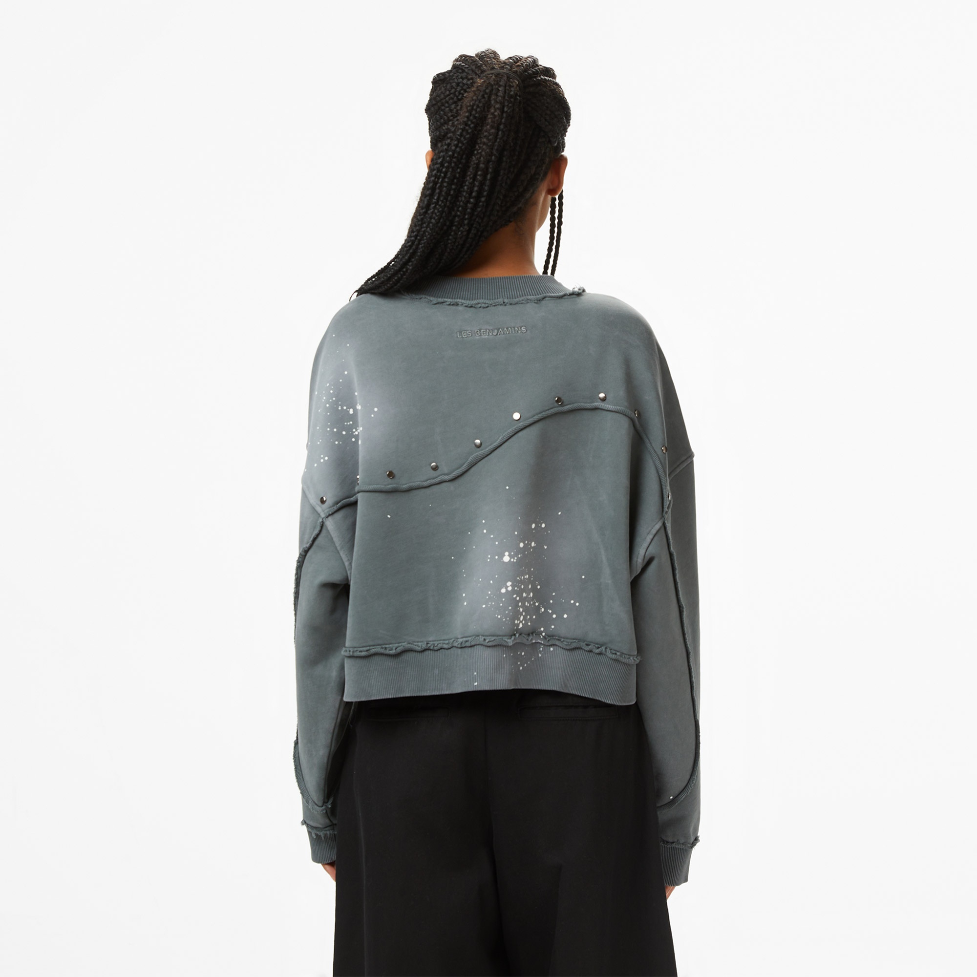 Les Benjamins Essentials 303 Kadın Gri Sweatshirt